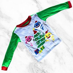 Pinkfong Baby Shark Christmas Kids Shirt SIZE 5T